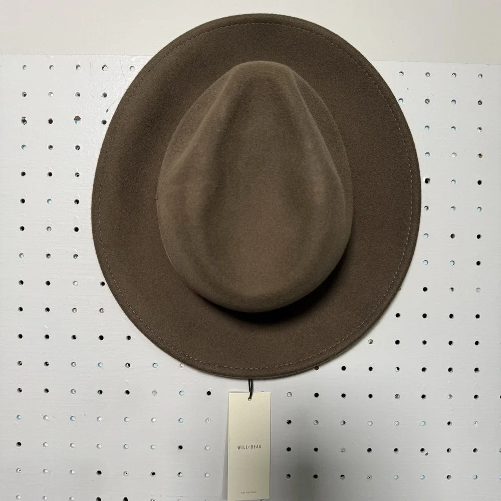 NWT Will + Bear Hat Co Unisex William Brown Crushable Travel Hat Small Fedora‎